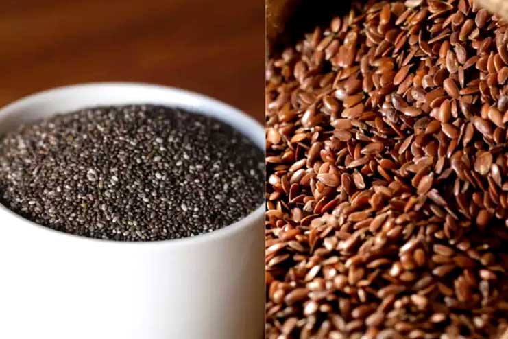 Chia flax seeds