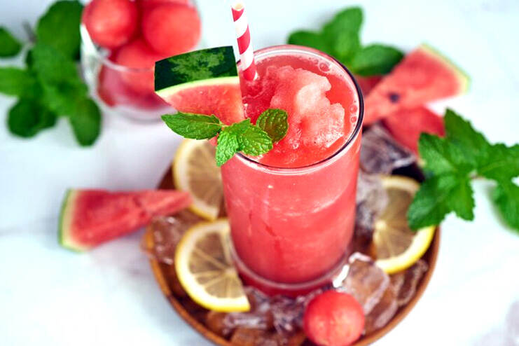 Watermelon mint juice