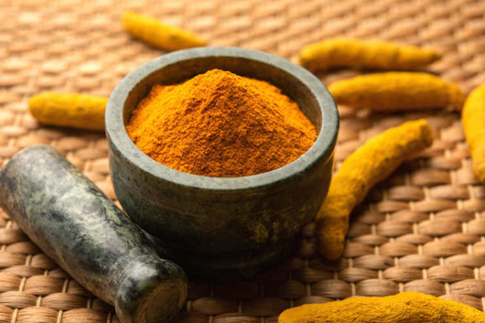 Turmeric on face