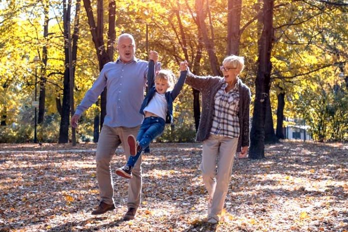 Cheerful life in old age