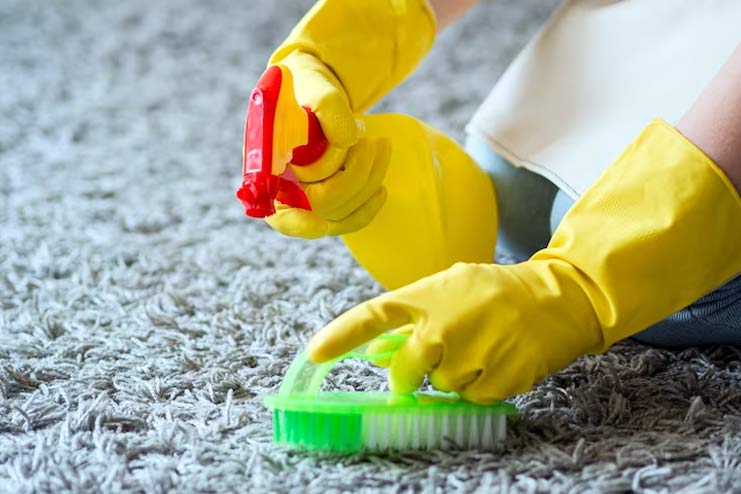 Baking soda for carpet cleaning