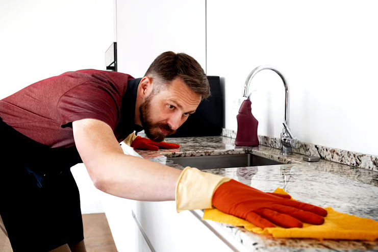 Baking soda for household cleaning