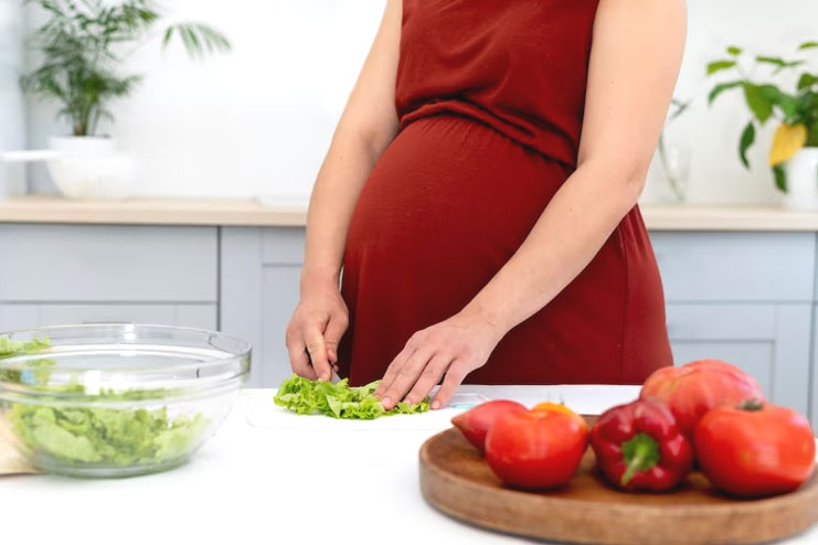 Food to be consumed by pregnant women