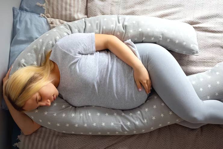 Precautions taken by pregnant women for sleeping