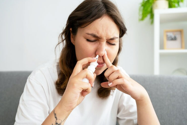 Using nasal sprays