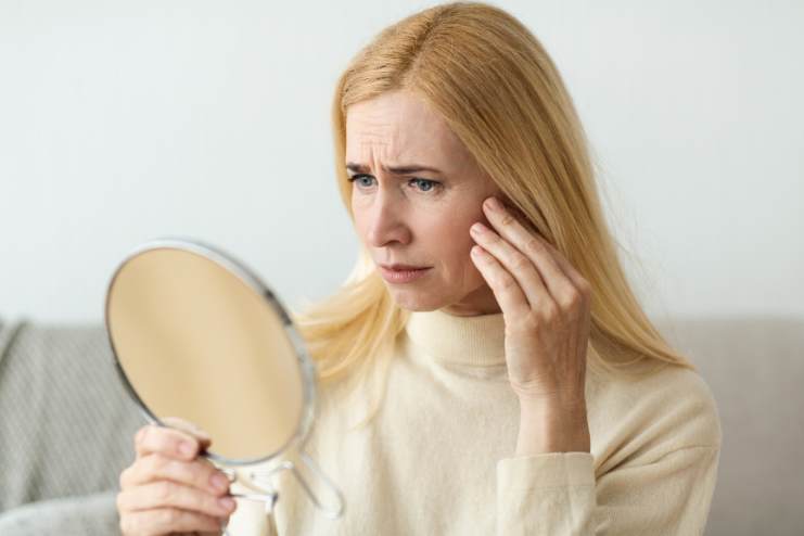 What causes collagen loss