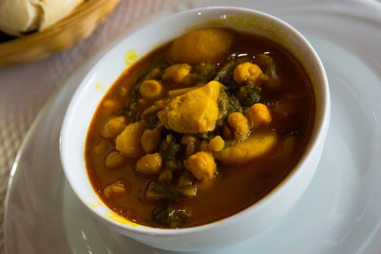 Garbanzo Stew with Malanga and Calabaza Recipe