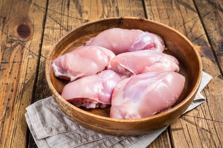 Skinless chicken