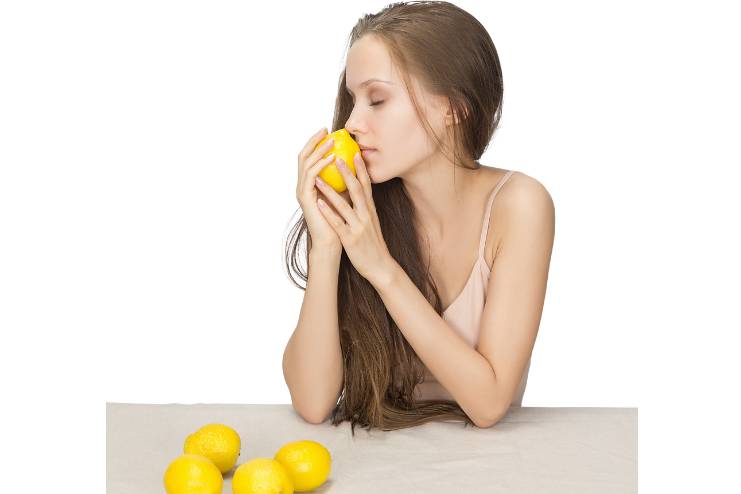 Smelling Lemon