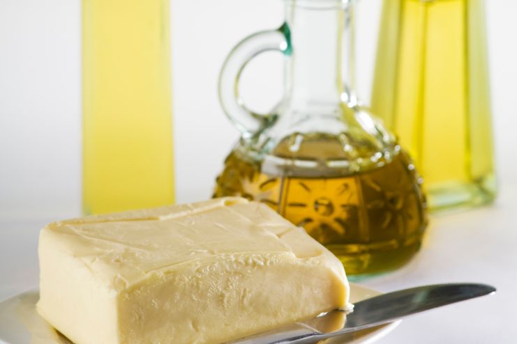 Replace butter with extra virgin olive oil