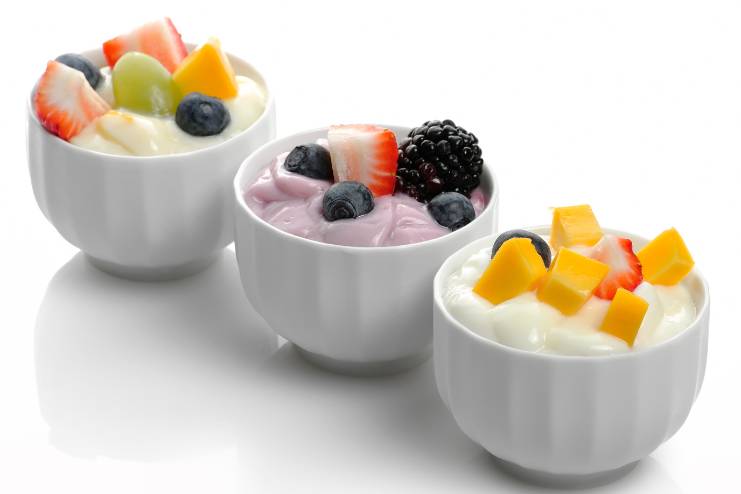 Yogurt and fruit