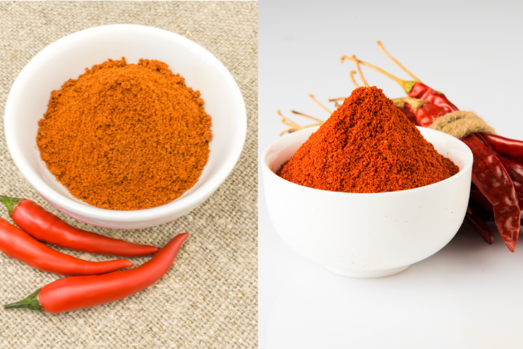 Ground Red Pepper and Red Chili Powder