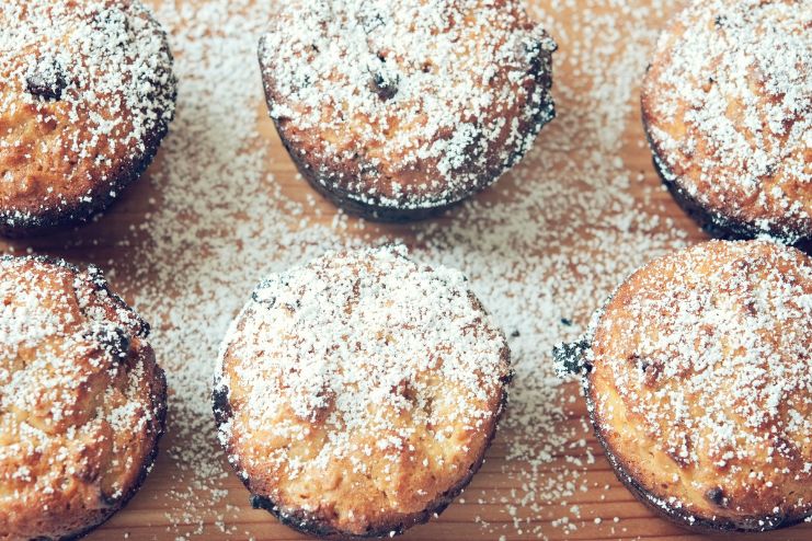 Oatmeal chocolate muffins