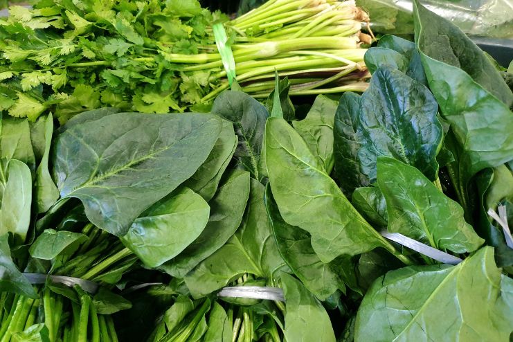 Green leafy vegetables