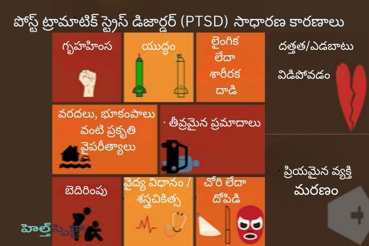 Common causes of PTSD