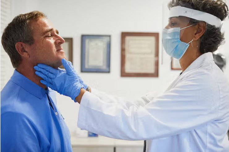 Treating hyperthyroidism and chest pain