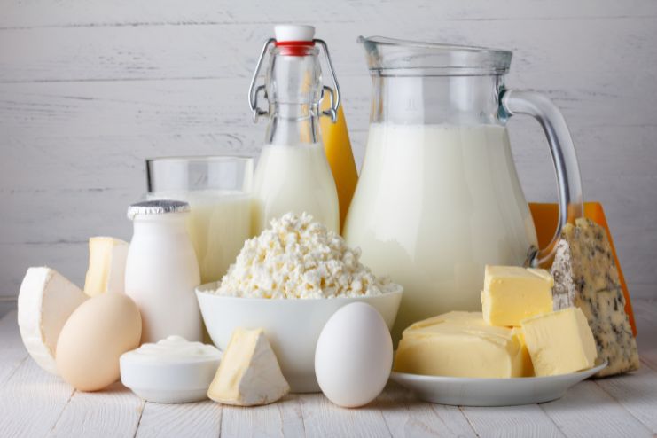 Gluten and dairy products