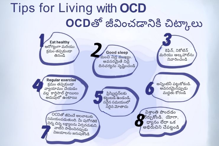 Self care steps to OCD patients