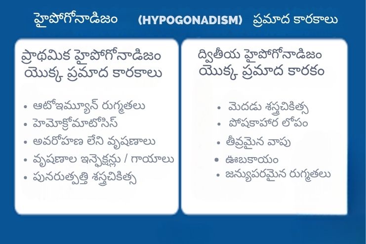 risks of male hypogonadism