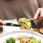 Eating avocado