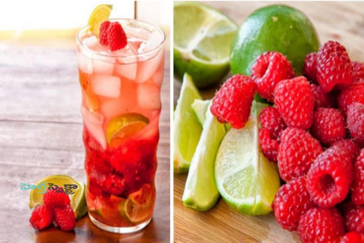 Raspberry & Lime Detox Water