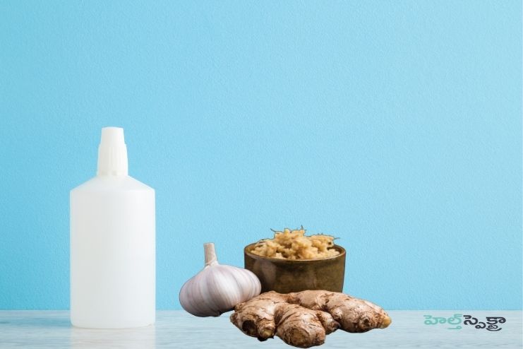 ginger, garlic and hydrogen peroxide