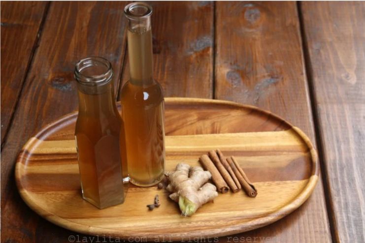 Ginger syrup with cinnamon