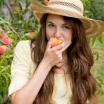 Peaches in rainy