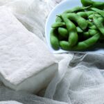 Tofu and edamame