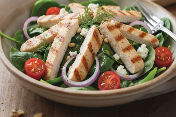 Chickpea, beet & feta salad (2)