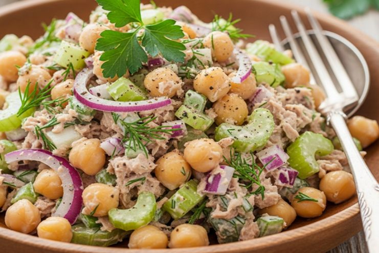 Chickpea tuna salad
