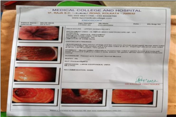 Endoscopy Test Report