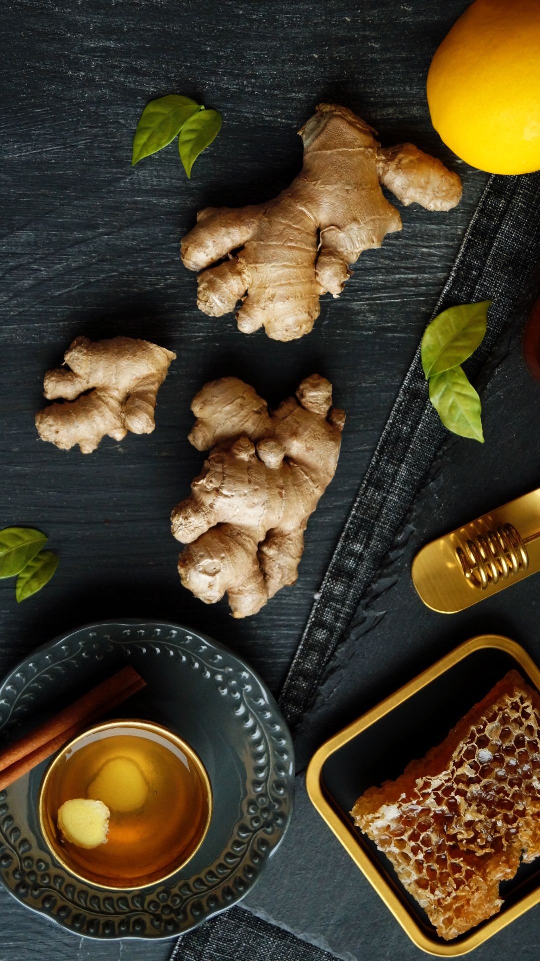 Ginger which has anti-inflammatory properties