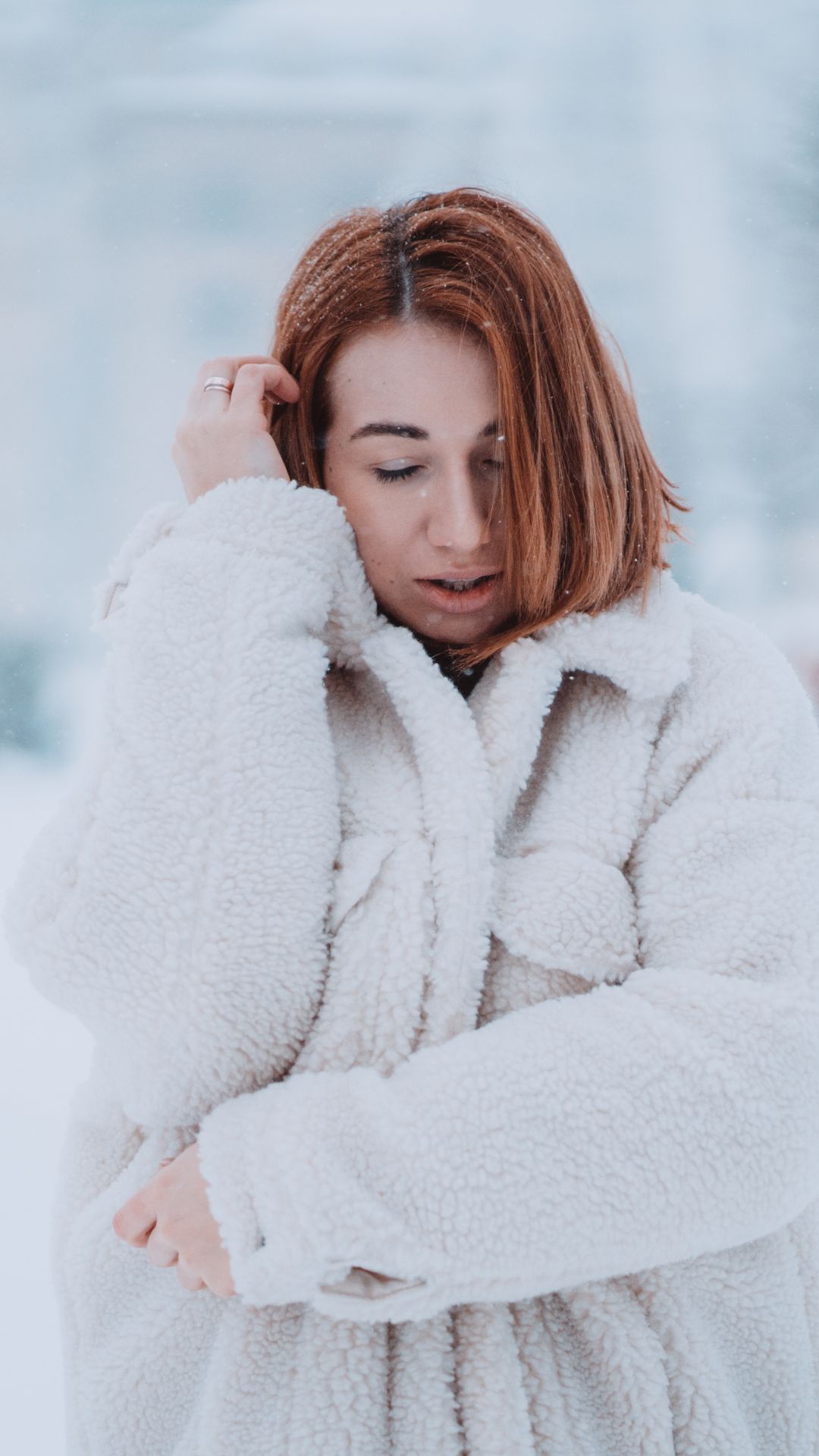 Inhaling cold air