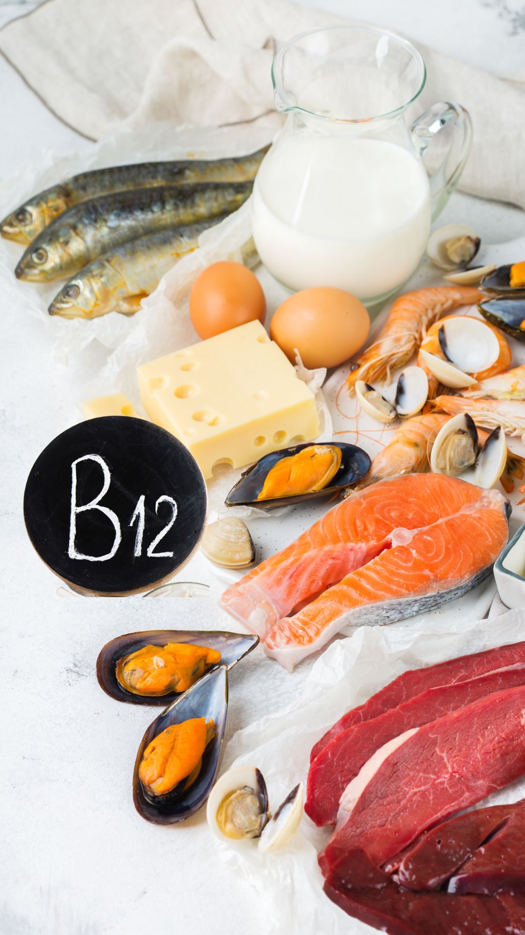 Vitamin B12 and folate