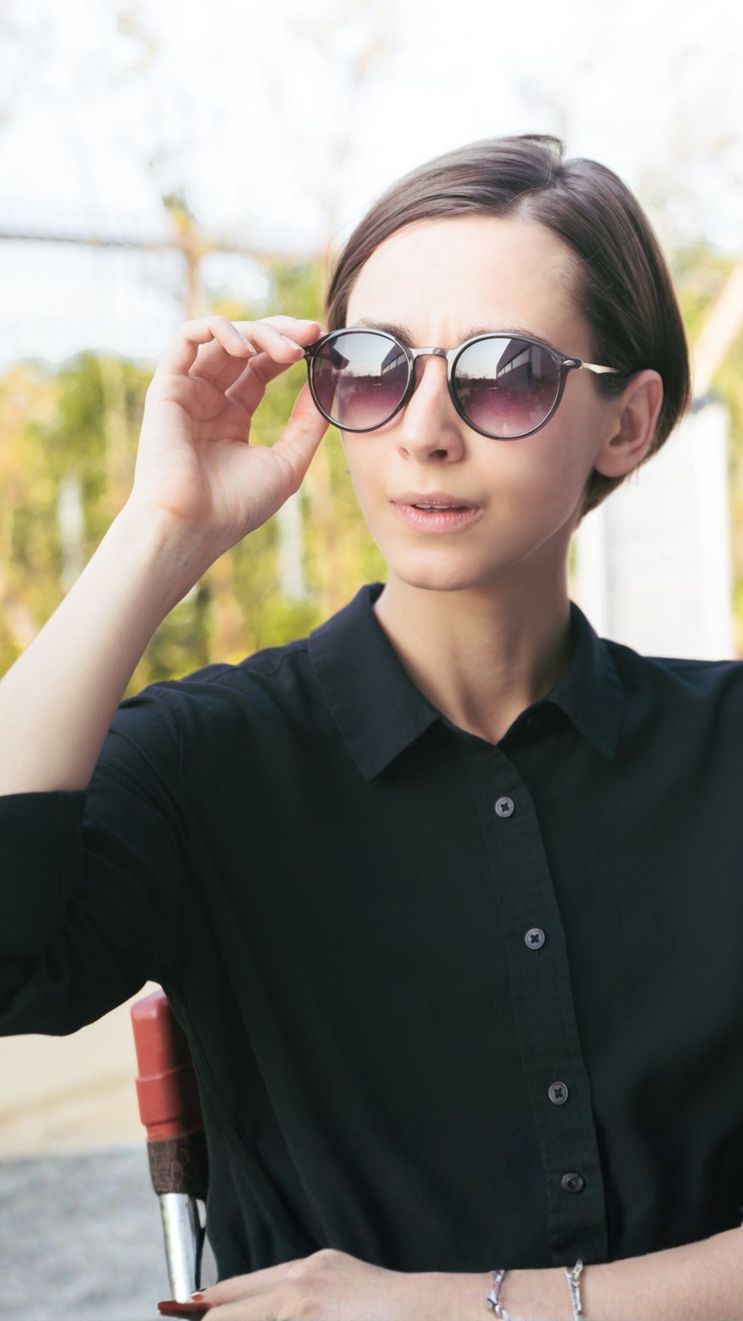 Wear sunglasses outdoors
