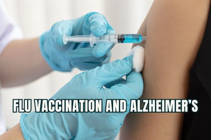 How does flu vaccine affect Alzheimer’s risk