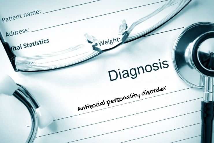 How is antisocial personality disorder diagnosed