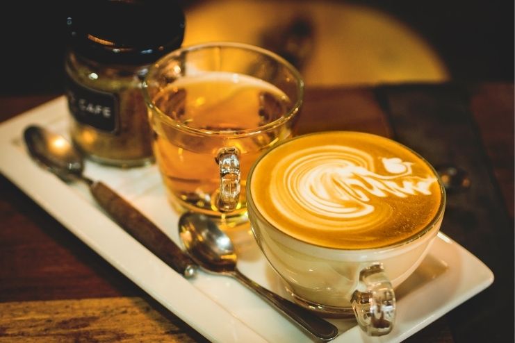 Drink caffeinated tea or coffee