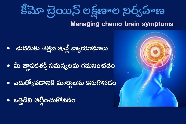Managing chemo brain symptoms