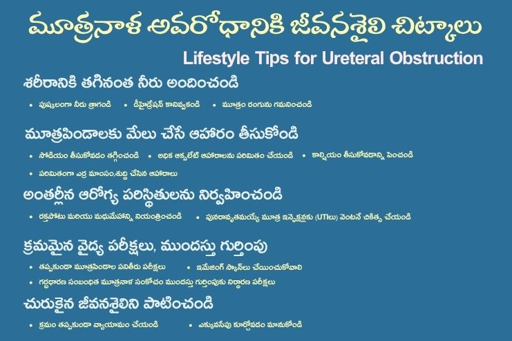 Lifestyle Tips for Ureteral Obstruction